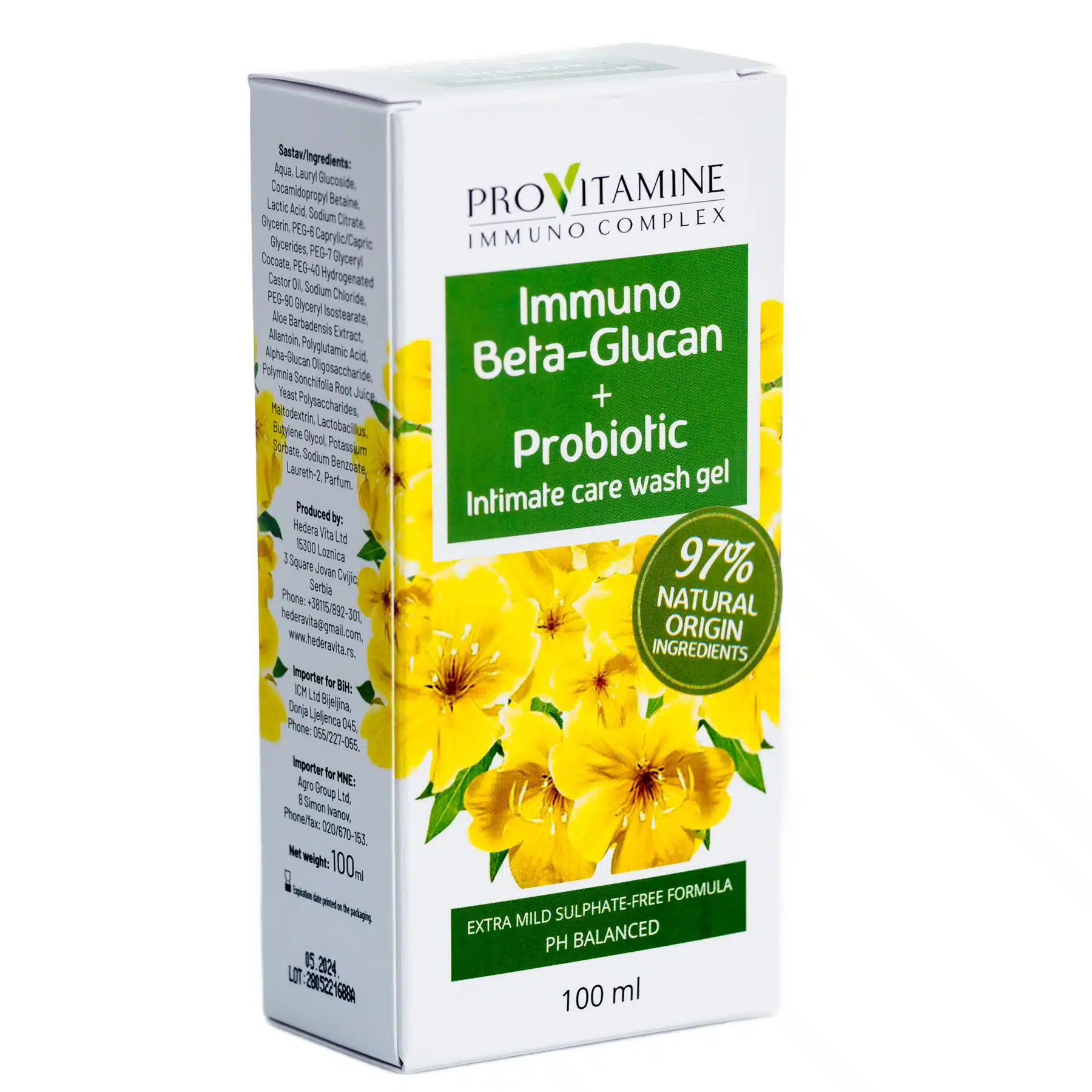 Provitamine immuno complex – gel za intimnu negu sa pantenolom 100ml 0001